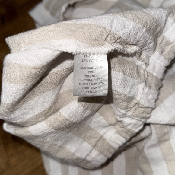 KALLIGRAPHIE Striped Top in Beige and White - Picture 6 of 6